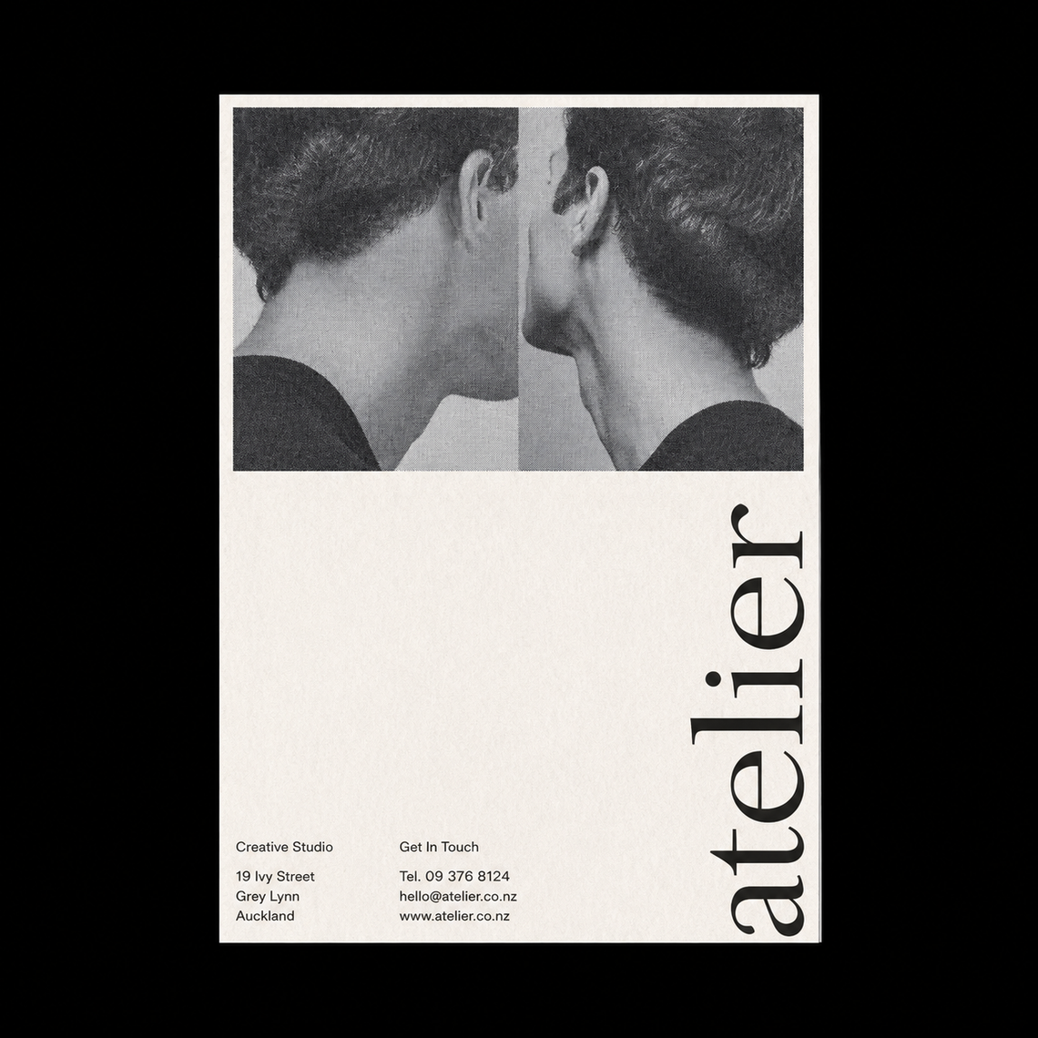 Modern minimalist studio poster design