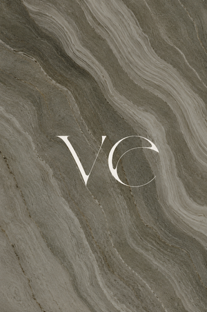 Elegant logo on textured stone surface